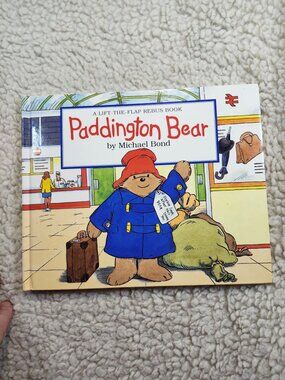 Paddington Bear Michael Bond Lift-The-Flap Rebus Hardcover 1995 Kids